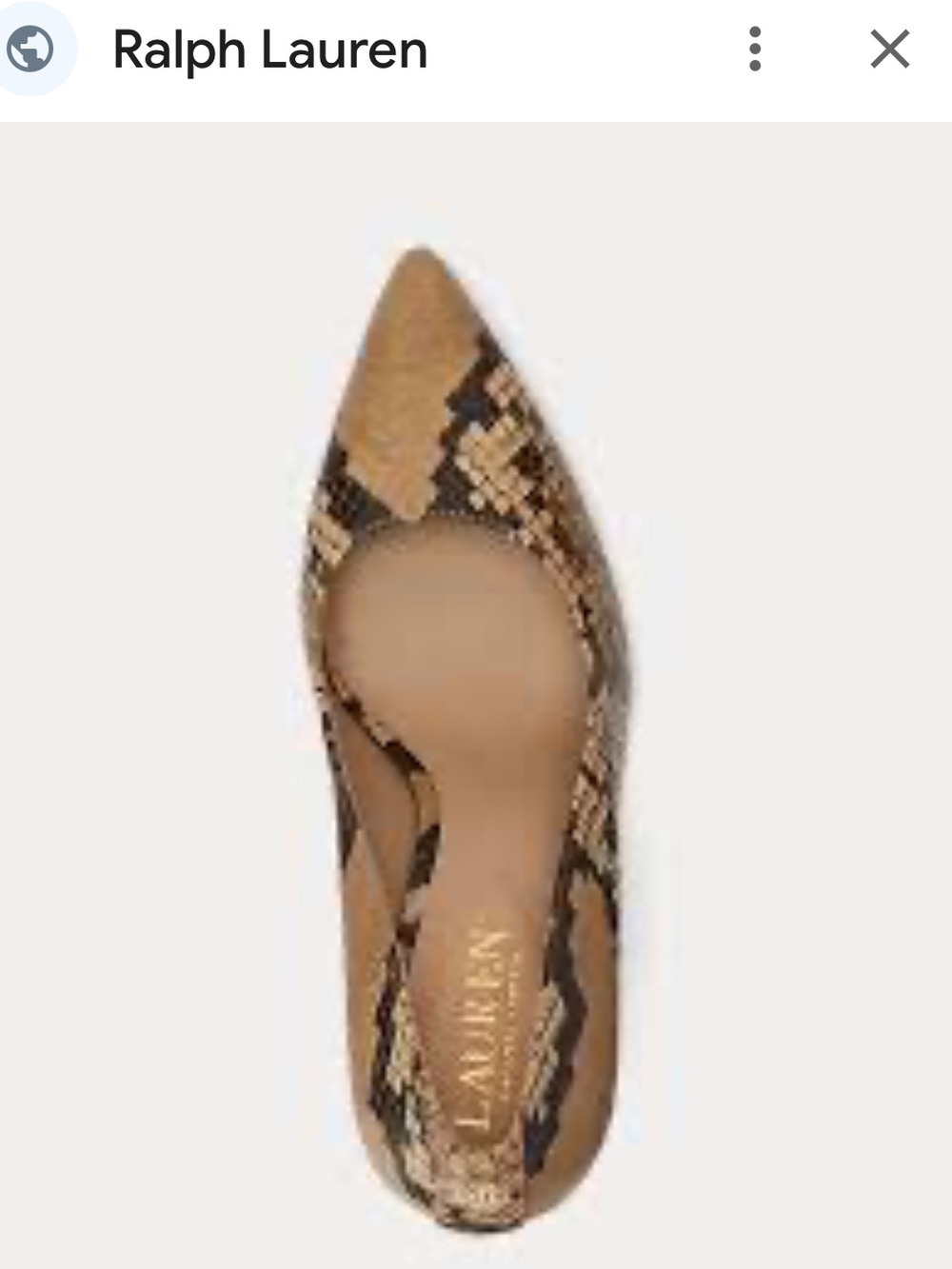Lauren Ralph Lauren Lindella II Faux-Snakeskin Pumps.
